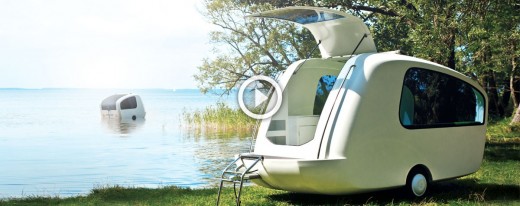 Sealander caravan en boot