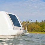 Sealander caravan en boot te water