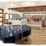 Palmer Johnson PJ World Yacht piano lounge