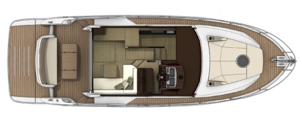 Sessa Marine 40 feet saloon layout