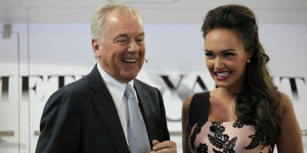 Tamara Ecclestone met Sunseeker london boatshow 2012