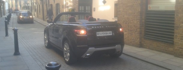 En dit is de Range Rover Evoque Cabrio in het wild