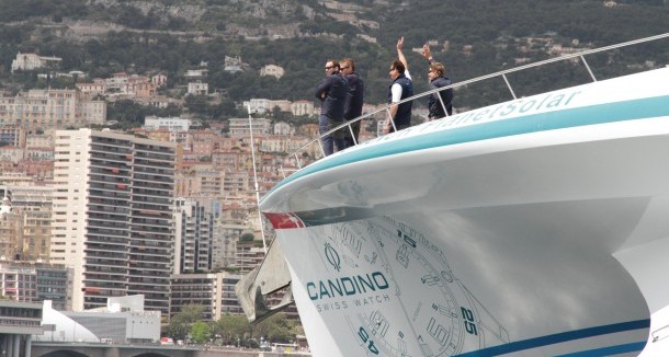 PlanetSolar Arrival in Monaco