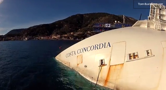 Unieke beelden Costa Concordia