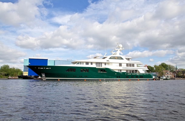 Feadship-Sea-Owl voor het eerst buiten