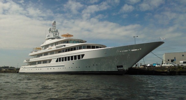 Superyacht Utopia in Amsterdam after Refit at Feadship